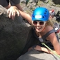 hand on rock